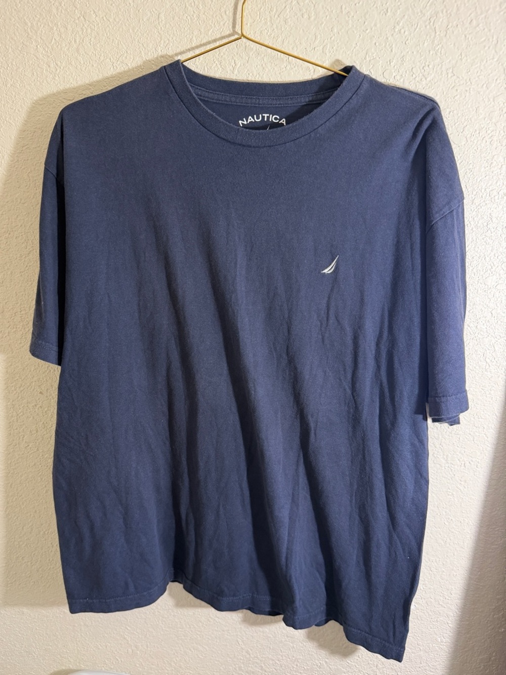 Nautica Navy Short Sleeve Crew Neck T-Shirt with Small Logo